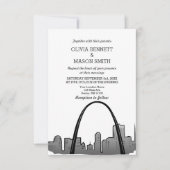 セントルイススカイラインシティスケープ結婚式招待状 招待状 (正面)