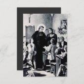 セントルイスドモンフォートフランスの司祭 サンキューカード (正面/裏面)