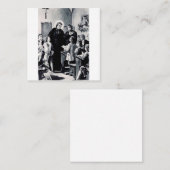 セントルイスドモンフォートフランスの司祭 スクエア名刺 (正面/裏面)