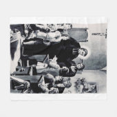 セントルイスドモンフォートフランスの司祭 フリースブランケット (正面(横))