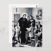 セントルイスドモンフォートフランスの司祭 ポストカード (正面/裏面)