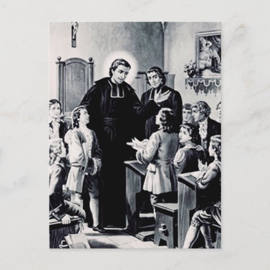 セントルイスドモンフォートフランスの司祭 ポストカード (正面)