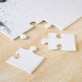 セントルイスミズーリスカイライン白黒 ジグソーパズル (側面)