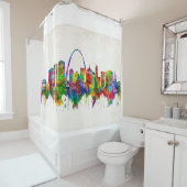 セントルイスミズーリスカイライン シャワーカーテン (インサイチュ)