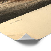 セントルイスミズーリ1896アンティークパノラママップ ポスター (角)