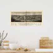 セントルイスワールドズフェア1904アンティークパノラママップ ポスター (キッチン)