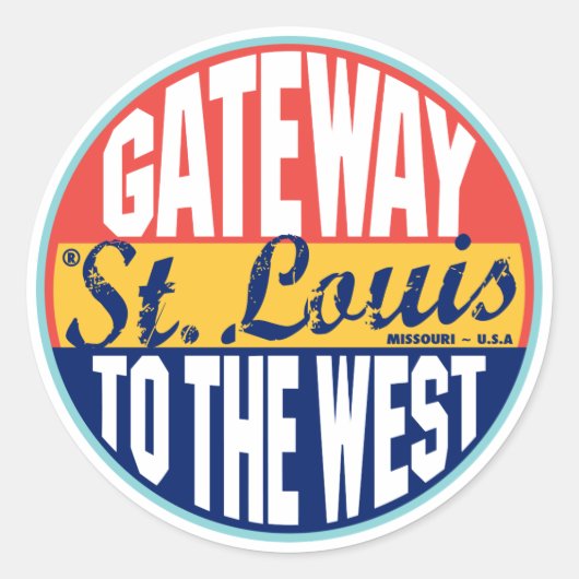 セントルイスヴィンテージラベル ラウンドシール (正面)