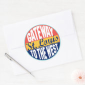 セントルイスヴィンテージラベル ラウンドシール (封筒)