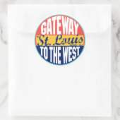 セントルイスヴィンテージラベル ラウンドシール (バッグ)