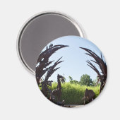 セントルイス動物園の彫刻 マグネット (正面/裏面)