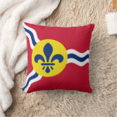 セントルイス国旗のアメリカのモジョ・ピロー クッション (ブランケット)