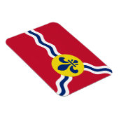 セントルイス国旗を掲げたフレキシブル写真磁石 マグネット (右側)