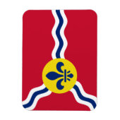 セントルイス国旗を掲げたフレキシブル写真磁石 マグネット (縦)