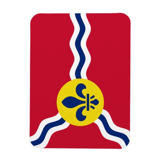 セントルイス国旗を掲げたフレキシブル写真磁石 マグネット (縦)