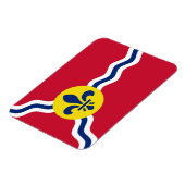 セントルイス国旗を掲げたフレキシブル写真磁石 マグネット (左側)