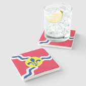 セントルイス国旗、セントルイス大理石コースター ストーンコースター (横)