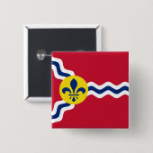 セントルイス国旗、ミズーリのボタン 缶バッジ (正面&裏面)