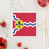 セントルイス国旗、ミズーリ・ナプキンス スタンダードカクテルナプキン (インサイチュ)