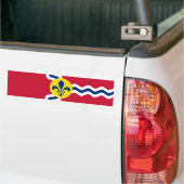 セントルイス国旗(ミズーリ) バンパーステッカー (トラック上)