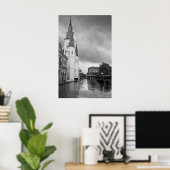 セントルイス大聖堂ジャクソンスクエアニューオーリンズ ポスター (ホームオフィス)