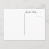 セントルイス大聖堂ニューオーリンズ・ルイジアナ ポストカード (裏面)