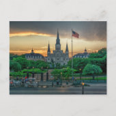 セントルイス大聖堂ポストカードの後ろの日没 ポストカード (正面)