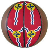 セントルイス州旗を持つフルサイズバスケットボール バスケットボール (縦)