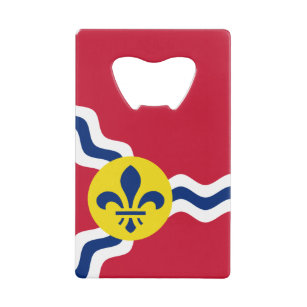 セントルイス州旗、ミズーリ州クレジットカードボトルオープン クレジットカード栓抜き