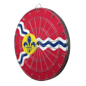 セントルイス州旗、ミズーリ州ダートボード ダーツボード (正面右)