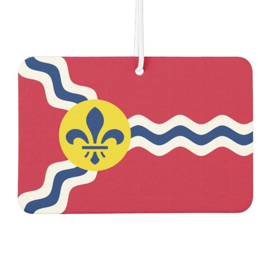 セントルイス州旗、ミズーリ州ノート カーエアーフレッシュナー (正面)