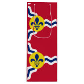 セントルイス州旗、ミズーリ州ワイン抱き枕 ワインギフトバッグ (正面)