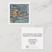 セントルイス引っ越しました新しいアドレスカード エンクロージャーカード (正面/裏面)