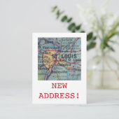 セントルイス新住所のお知らせ 案内ポストカード (スタンド正面)
