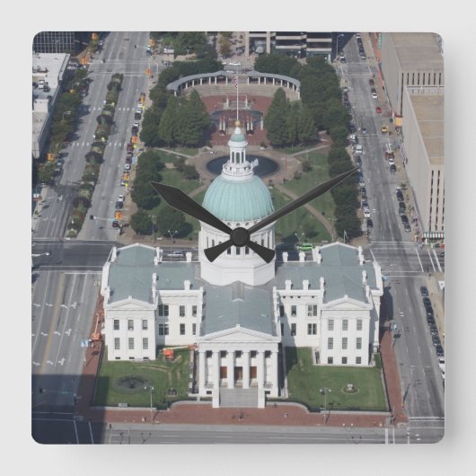 セントルイス時計 スクエア壁時計 (正面)