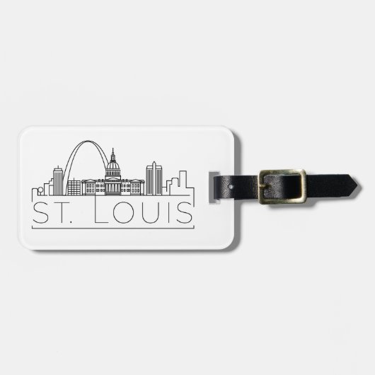 セントルイス様式の都市スカイラインラゲージタグ ラゲッジタグ (正面横)