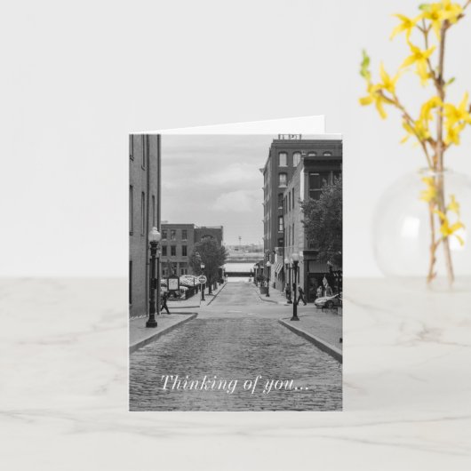 セントルイス横丁考えるグレースケールのカード カード (黄色い花)