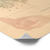 セントルイス郡のヴィンテージの地図 ポスター (角)