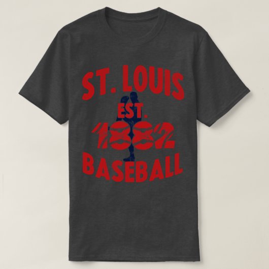 セントルイス野球Est 1882野球投手ヴィンタグ Tシャツ (デザイン正面)