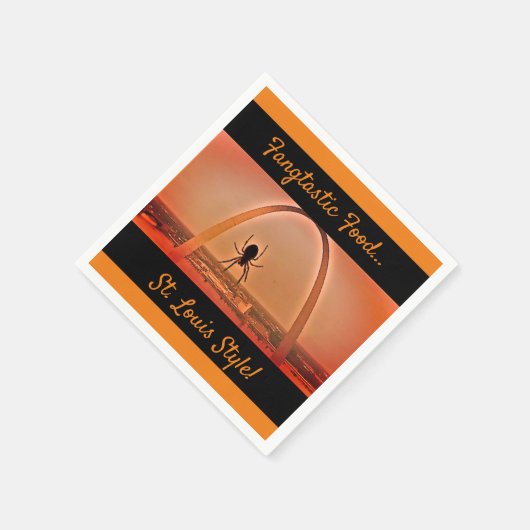 セントルイス アーチ - パーティー ナプキン スタンダードカクテルナプキン (角)