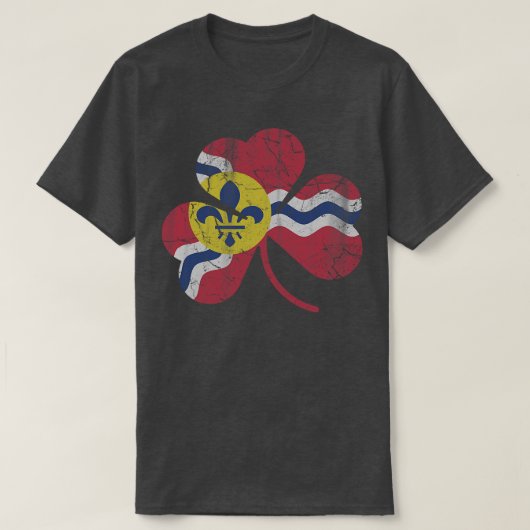 セントルイス・シャムロック国旗 Tシャツ (デザイン正面)