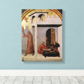 セントルイス・トゥールーズがベッドの脇で病気で現れる キャンバスプリント (インサイチュ (ウッドフロア))