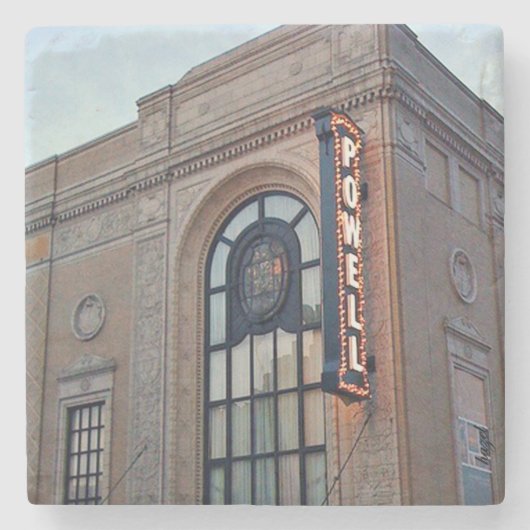 セントルイス、パウエルホール、セントルイス大理石コースター ストーンコースター (正面)