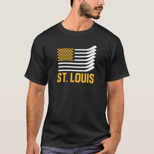 セントルイス・ホッケーはアメリカ人 Tシャツ (正面)