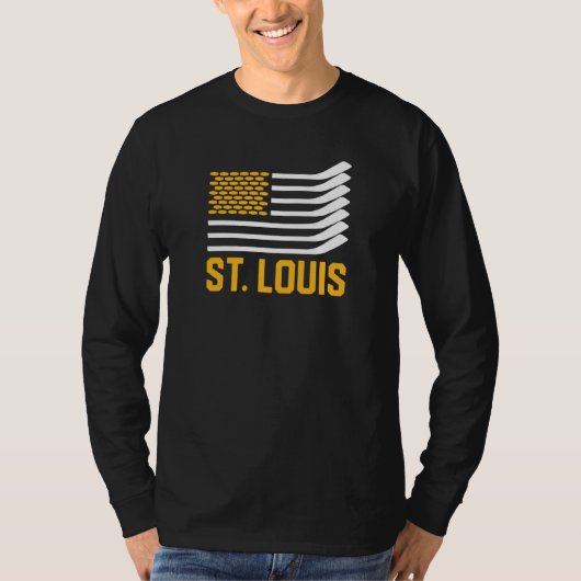 セントルイス・ホッケーはアメリカ人 Tシャツ (正面)