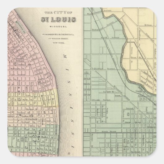 セントルイス、ミズーリのシティー・オブ・シカゴ スクエアシール (正面)