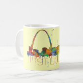 セントルイス、ミズーリのスカイライン コーヒーマグカップ (正面左)