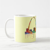 セントルイス、ミズーリのスカイライン コーヒーマグカップ (左)