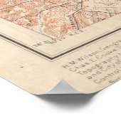 セントルイス・ミズーリのヴィンテージの地図(1904年) ポスター (角)