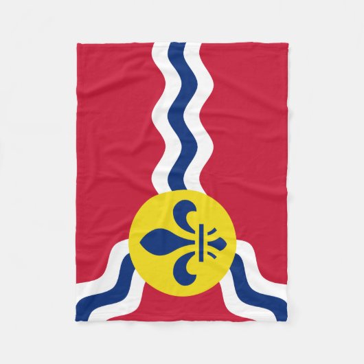 セントルイス、ミズーリの旗 フリースブランケット (正面)