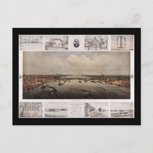 セントルイス・ミズーリの橋 ポストカード (正面)